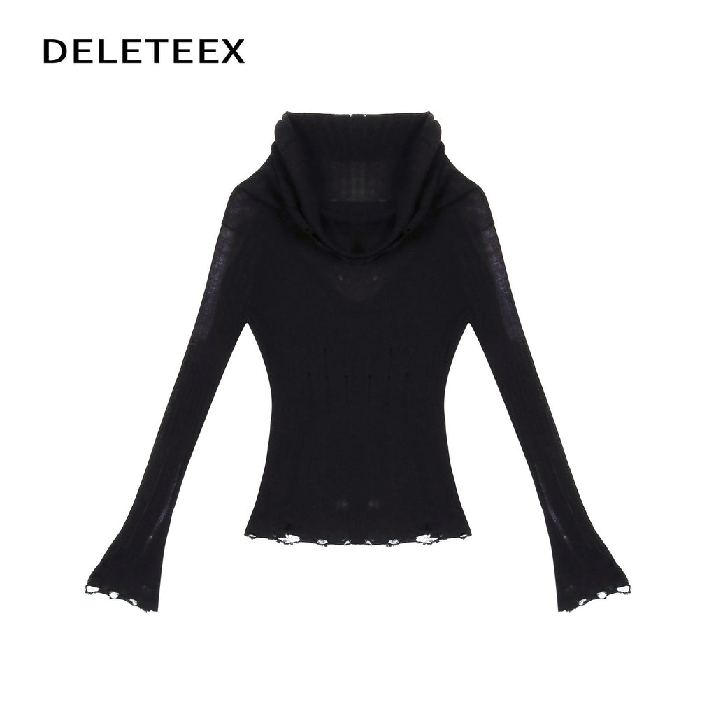 DeleteEx_Sexy_Ripped_Fringe_Off_Shoulder_Cropped_Black_Wool_Pullover_Women_Knit_Sweaters_MISSTT
