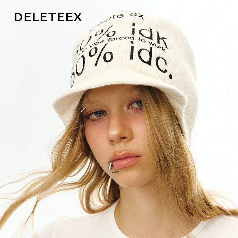 DeleteEx_Soft_Acrylic_Knit_Casual_Fit_Travel_Ready_For_Women_Beige_Pink_Gray_Beanies_MISSTT