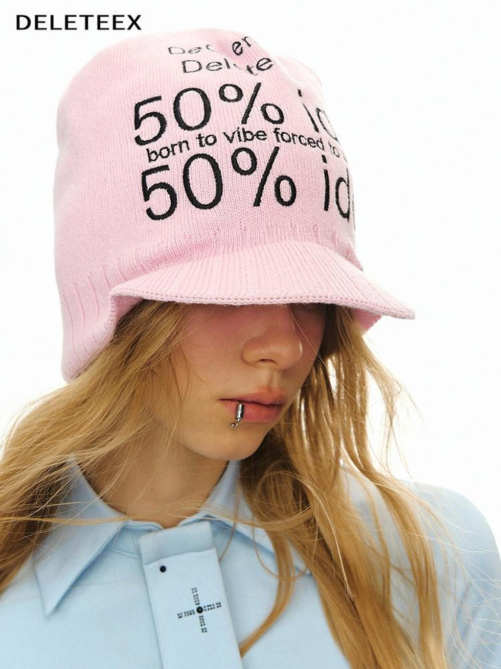 DeleteEx Soft Acrylic Knit Casual Fit Travel Ready For Women Beige Pink Gray Beanies