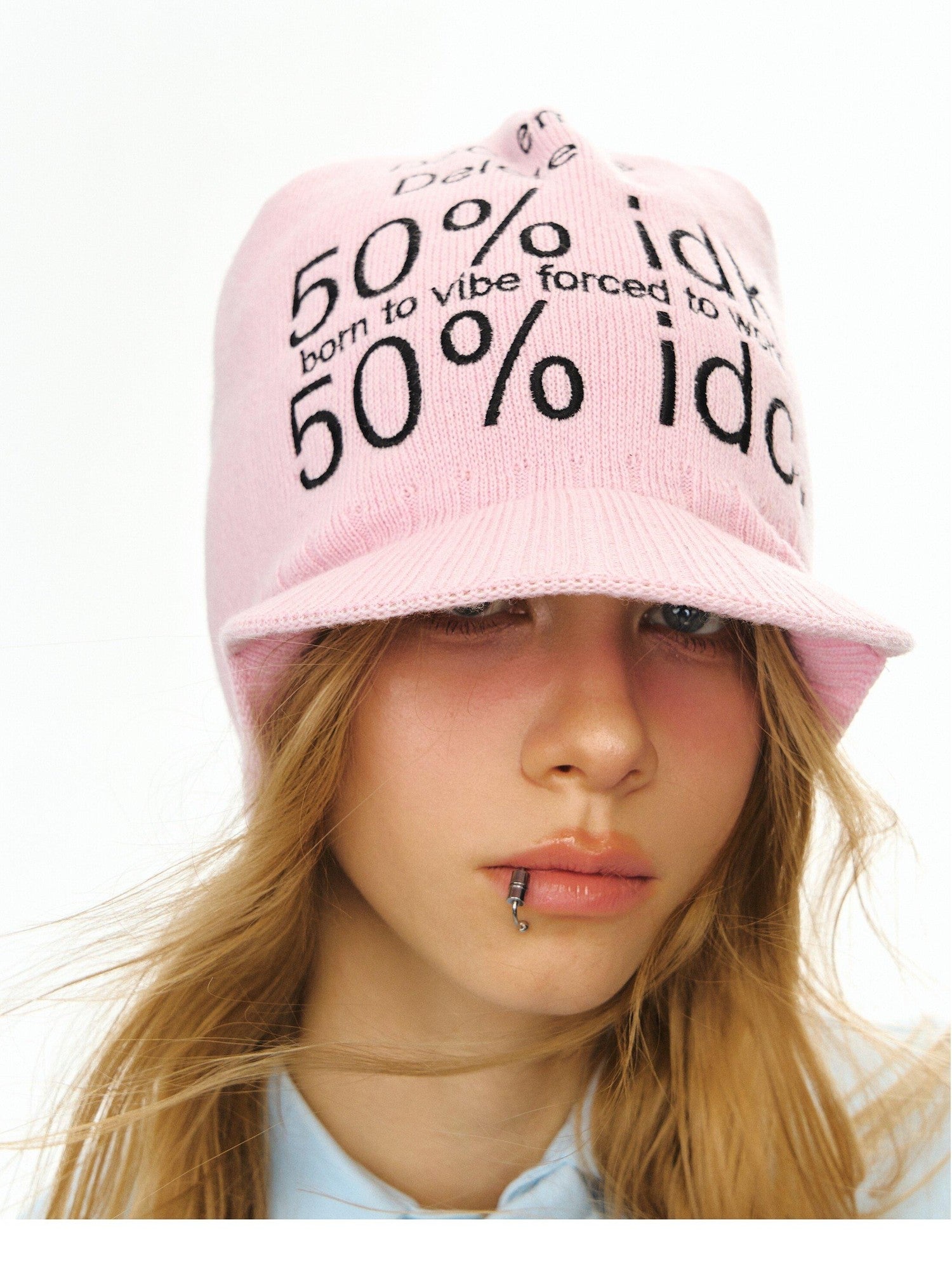 DeleteEx Soft Acrylic Knit Casual Fit Travel Ready For Women Beige Pink Gray Beanies