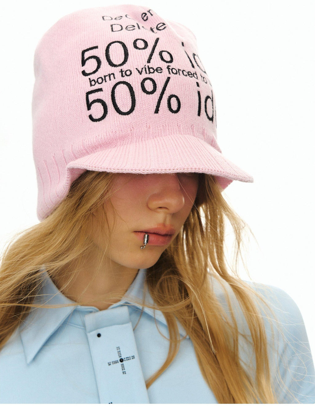 DeleteEx Soft Acrylic Knit Casual Fit Travel Ready For Women Beige Pink Gray Beanies