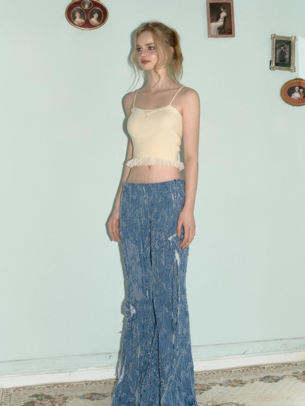 DeleteEx Soft Modal Blend Cropped Girlish Layering Unpadded Almond Color Camisoles