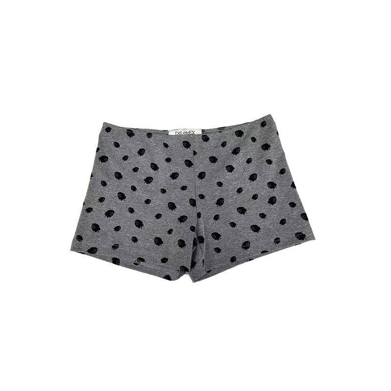 DeleteEx_Soft_Stretch_Cotton_Blend_Strawberry_Print_Casual_Womens_Mini_Shorts_MISSTT