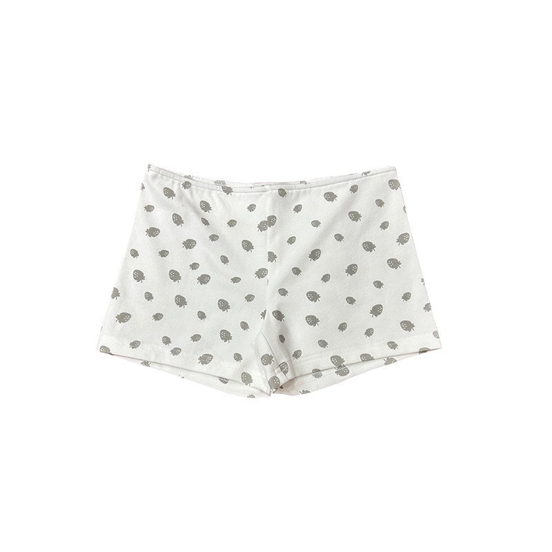 DeleteEx_Soft_Stretch_Cotton_Blend_Strawberry_Print_Casual_Womens_Mini_Shorts_MISSTT