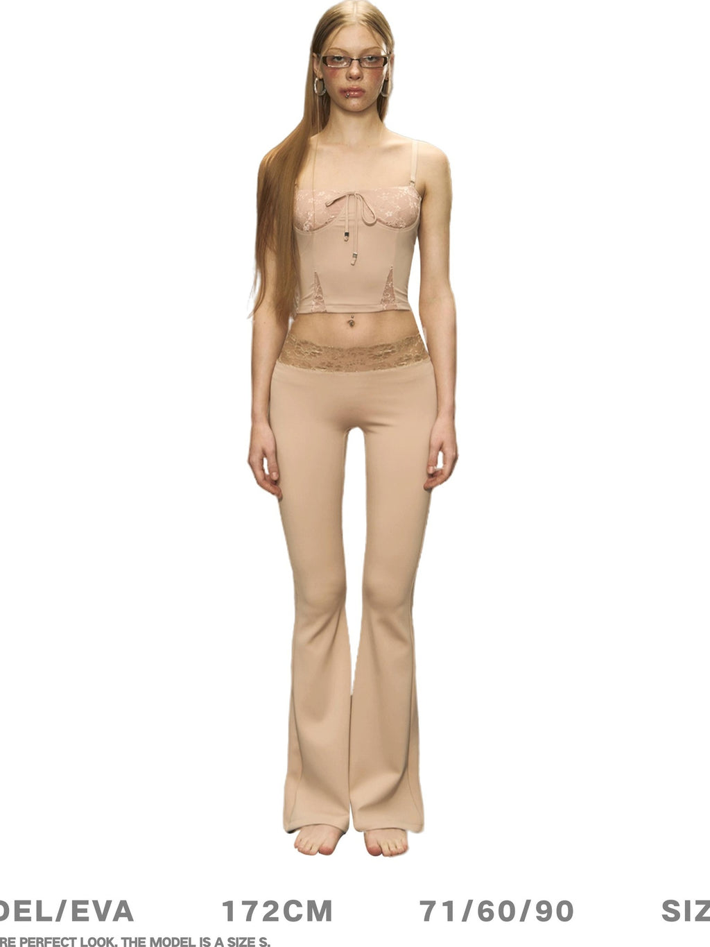 DeleteEx Soft Stretch Slim Fit Layering Women Apricot Polyester Spandex Camisoles
