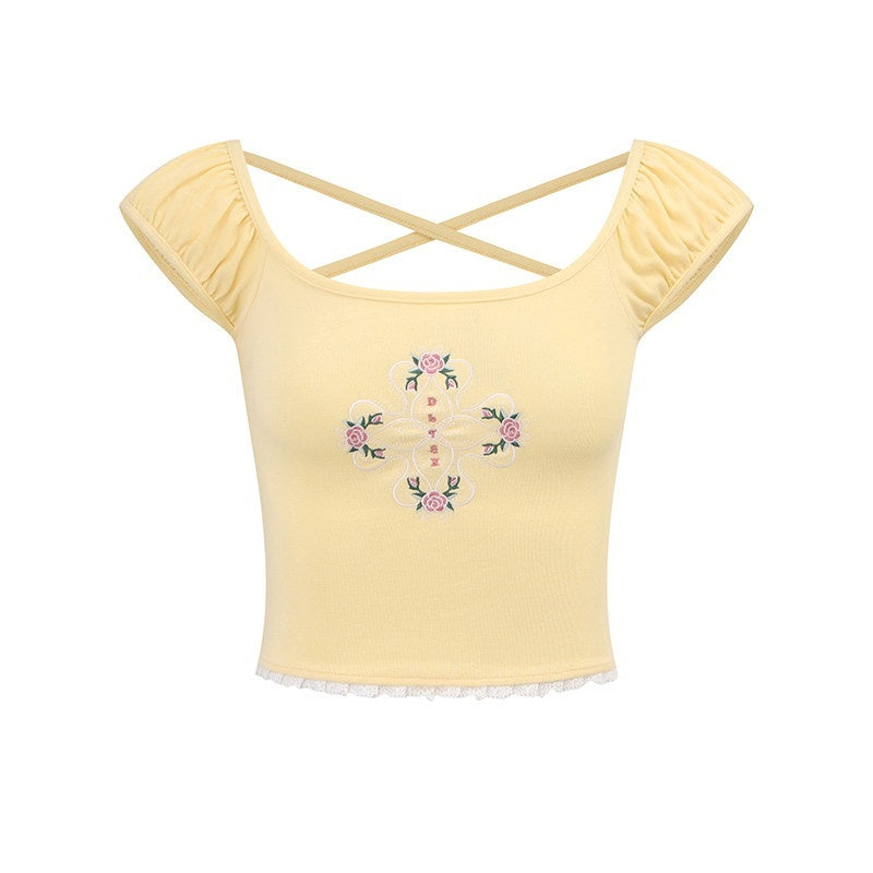 DeleteEx_Soft_Stretch_Viscose_Blend_Regular_Fit_Yellow_White_S_M_L_Short_Sleeve_T-Shirts_MISSTT