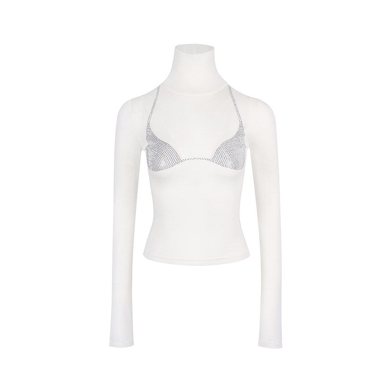 DeleteEx_Soft_Stretch_Wool_Blend_Slim_Fit_Crew_Neck_Black_White_Long_Sleeve_T-Shirts_MISSTT