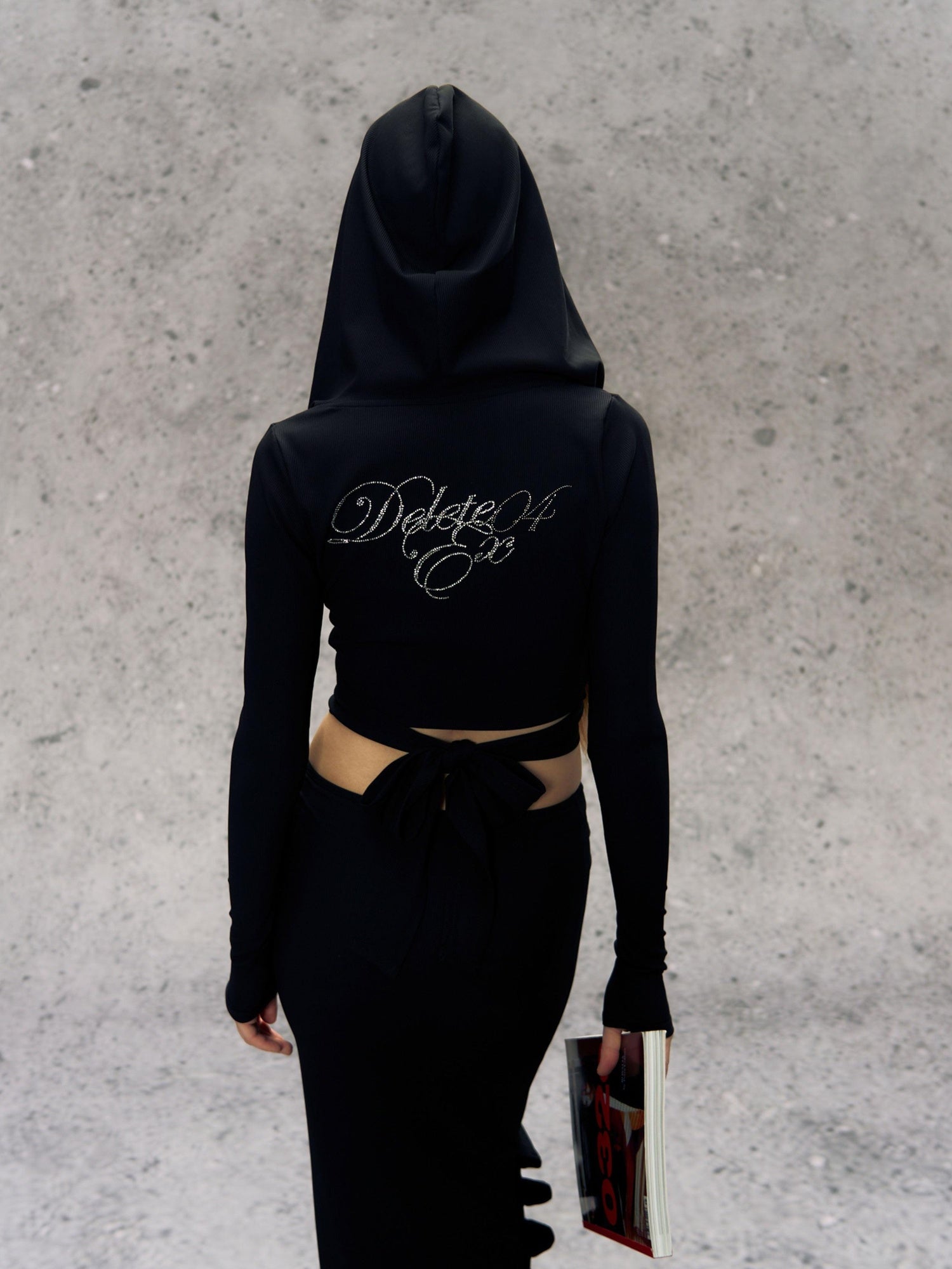 DeleteEx Stretchy Polyester Spandex Hooded Slim Casual Long Sleeve T-Shirts
