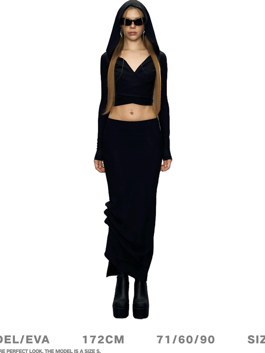 DeleteEx Stretchy Polyester Spandex Hooded Slim Casual Long Sleeve T-Shirts