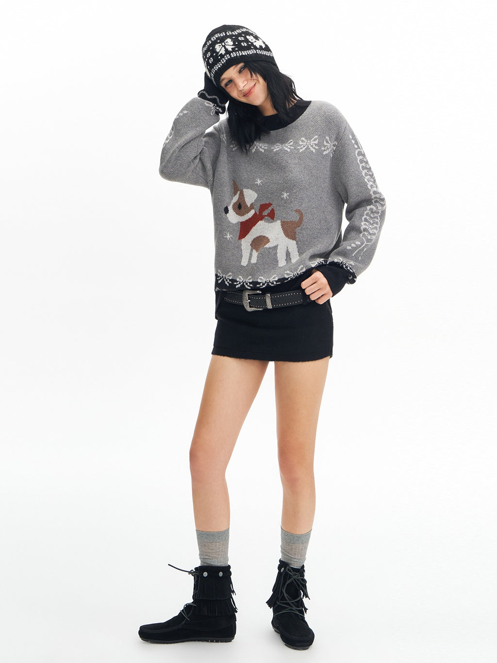 DeleteEx Thermal Nylon Wool Blend Crew Neck Pullover Workwear Long Sleeve Gray Sweaters