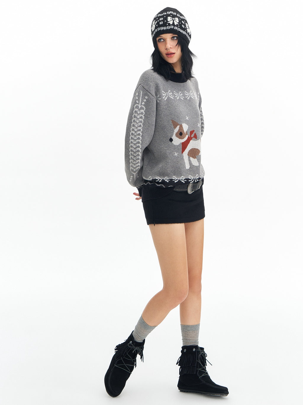 DeleteEx Thermal Nylon Wool Blend Crew Neck Pullover Workwear Long Sleeve Gray Sweaters