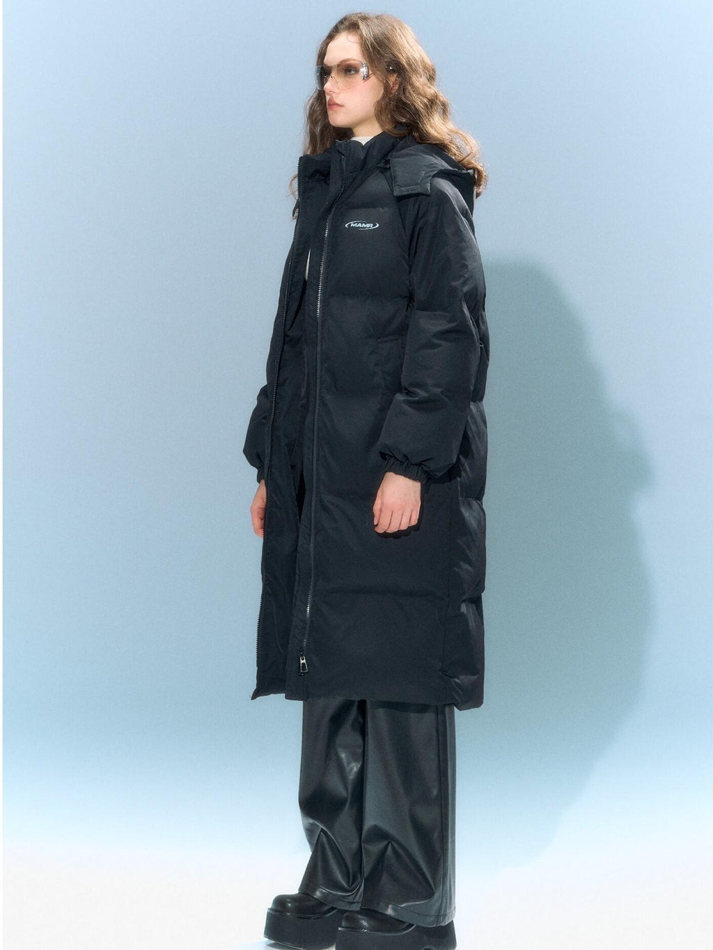 DeleteEx Warm Thick Longline Zipper Commuter Oversized Womens Polyester Puffer Jackets