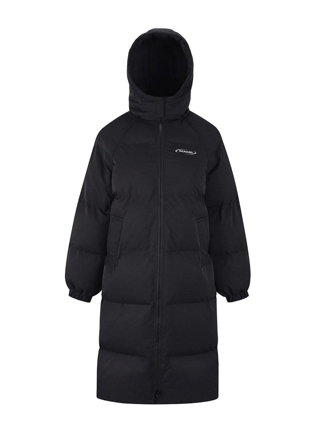 DeleteEx Warm Thick Longline Zipper Commuter Oversized Womens Polyester Puffer Jackets