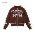 DeleteEx_Warm_Wool_Blend_Hooded_Zip_Up_Loose_Commuter_Knit_Bow_Cardigans_MISSTT