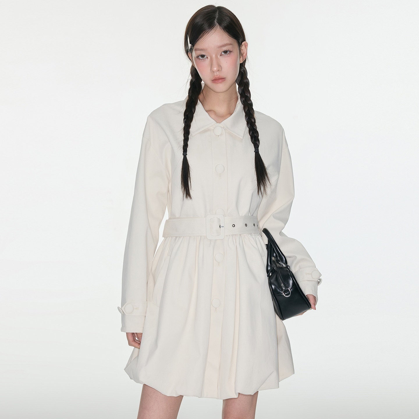 Luamoss_100%_Cotton_Korean_Commuter_Loose_Polo_Collar_Women_Mid_Length_Trench_Coats_MISSTT