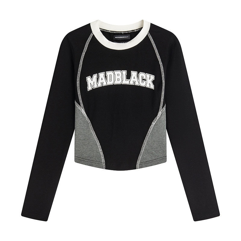 Luamoss_100%_Cotton_Slim_Fit_Printed_Office_Crew_Neck_Blue_Black_Long_Sleeve_T-Shirts_MISSTT