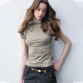 Luamoss_Bow_Detail_Wool_Blend_Slim_Crew_Neck_Women_Moss_Green_Short_Sleeve_T-Shirts_MISSTT