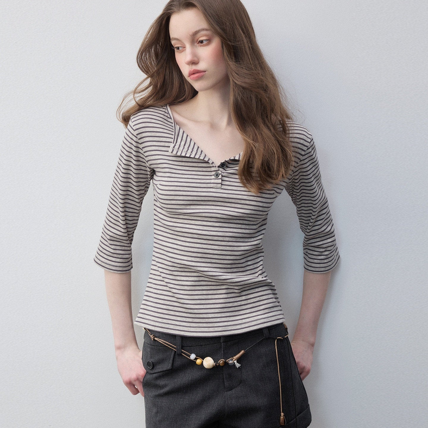 Luamoss_Breathable_Cotton_Stretch_Casual_Loose_Fit_Striped_Khaki_Long_Sleeve_T-Shirts_MISSTT