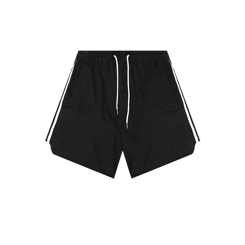 Luamoss_Comfortable_Loose_Fit_Youthful_Casual_Teen_Brown_Black_Blue_Mid-Length_Shorts_MISSTT