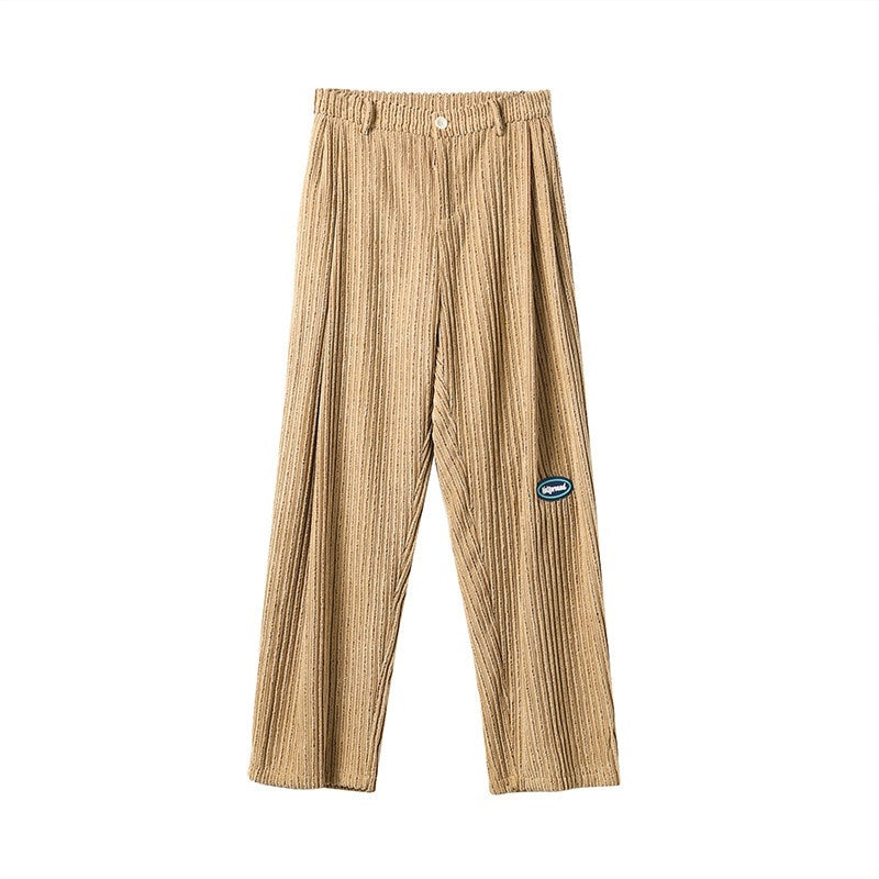 Luamoss_Corduroy_Loose_Harem_Fit_Mid_Waist_Pockets_Casual_Khaki_Navy_Straight_Pants_MISSTT