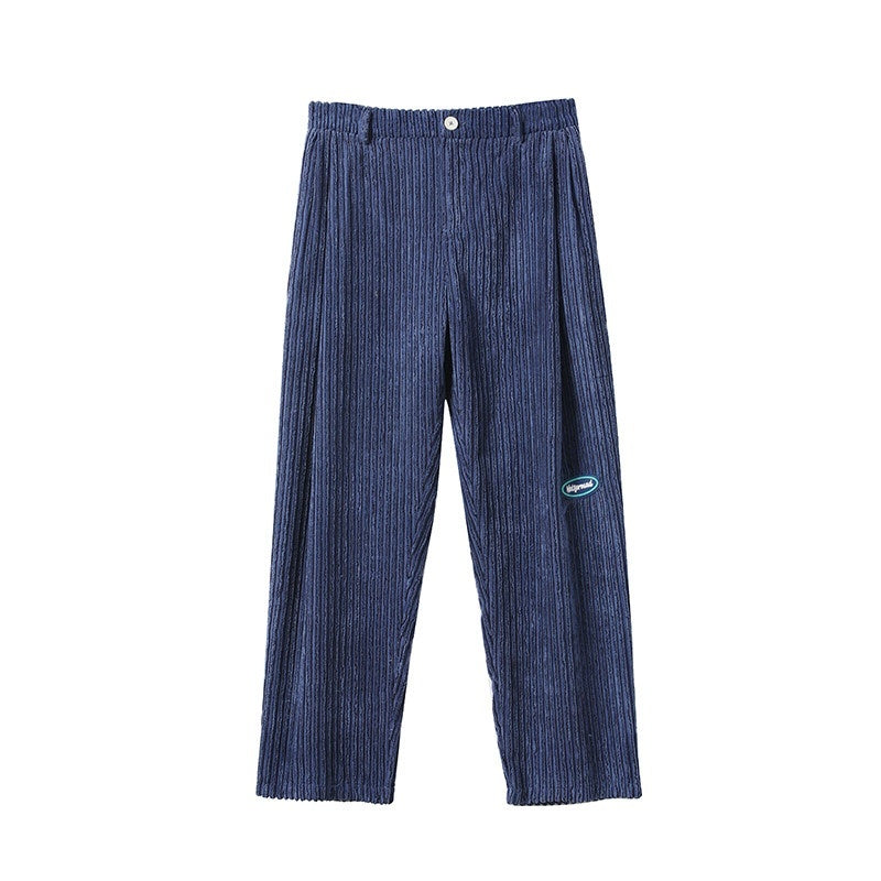 Luamoss_Corduroy_Loose_Harem_Fit_Mid_Waist_Pockets_Casual_Khaki_Navy_Straight_Pants_MISSTT