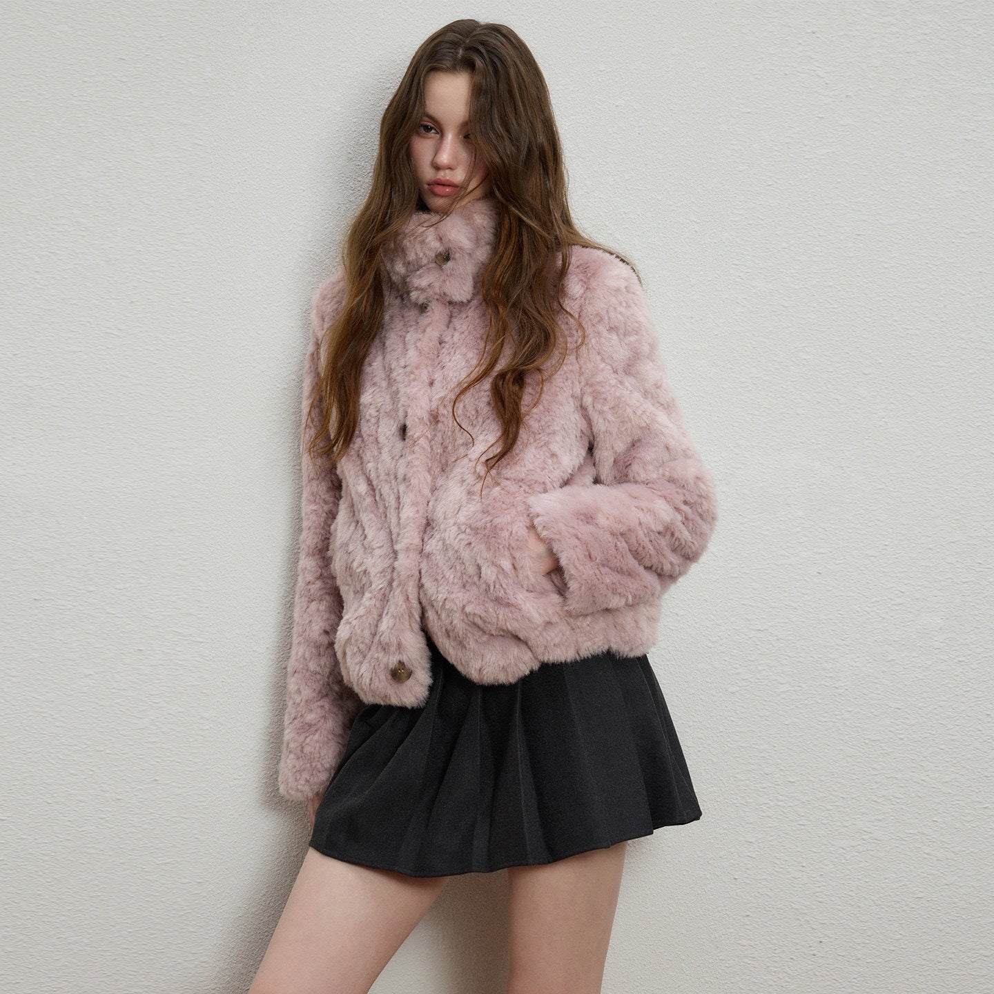 Luamoss_Cozy_Warm_Flocked_Drawcord_Hem_Loose_Short_Everyday_Mist_Purple_Faux_Fur_Coats_MISSTT