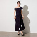 Luamoss_Elegant_Asymmetric_One_Shoulder_Waist_Cinch_A_Line_Patchwork_Knit_Maxi_Dresses_MISSTT