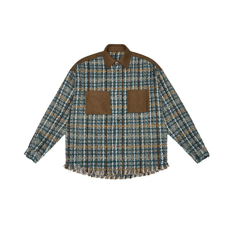 Luamoss_Oversized_Plaid_Square_Collar_Long_Sleeve_Youth_Casual_Mauve_Green_Jackets_MISSTT
