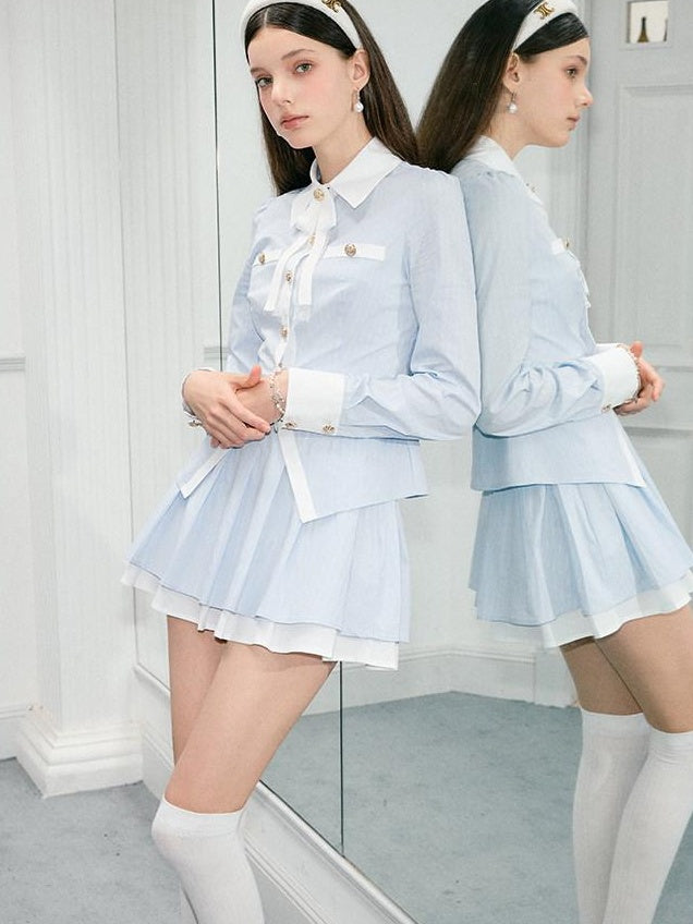 Luamoss Stylish Matching Crop Top And Skirt Young Women S M L Top & Skirt Sets