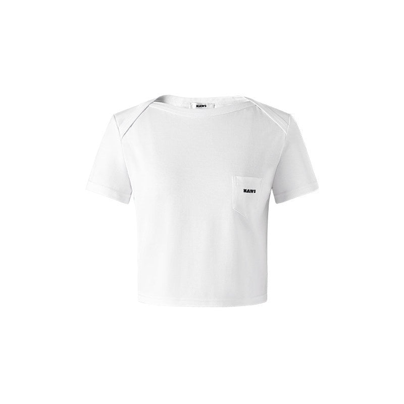NAWSNOTAWEAR_100_Percent_Cotton_Loose_Fit_Short_Sleeve_Women_Cropped_Casual_Basic_Crop_Tops_MISSTT
