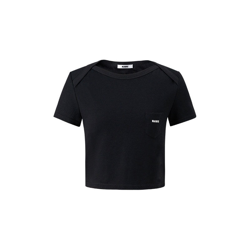 NAWSNOTAWEAR_100_Percent_Cotton_Loose_Fit_Short_Sleeve_Women_Cropped_Casual_Basic_Crop_Tops_MISSTT