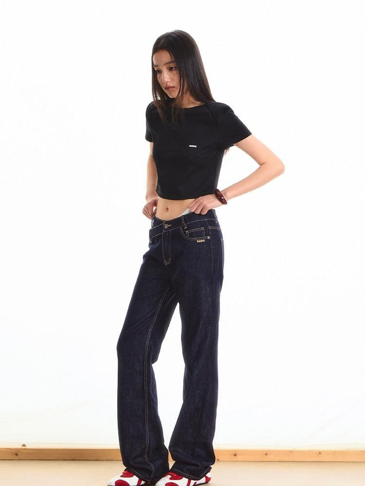 NAWSNOTAWEAR 100 Percent Cotton Loose Fit Short Sleeve Women Cropped Casual Basic Crop Tops