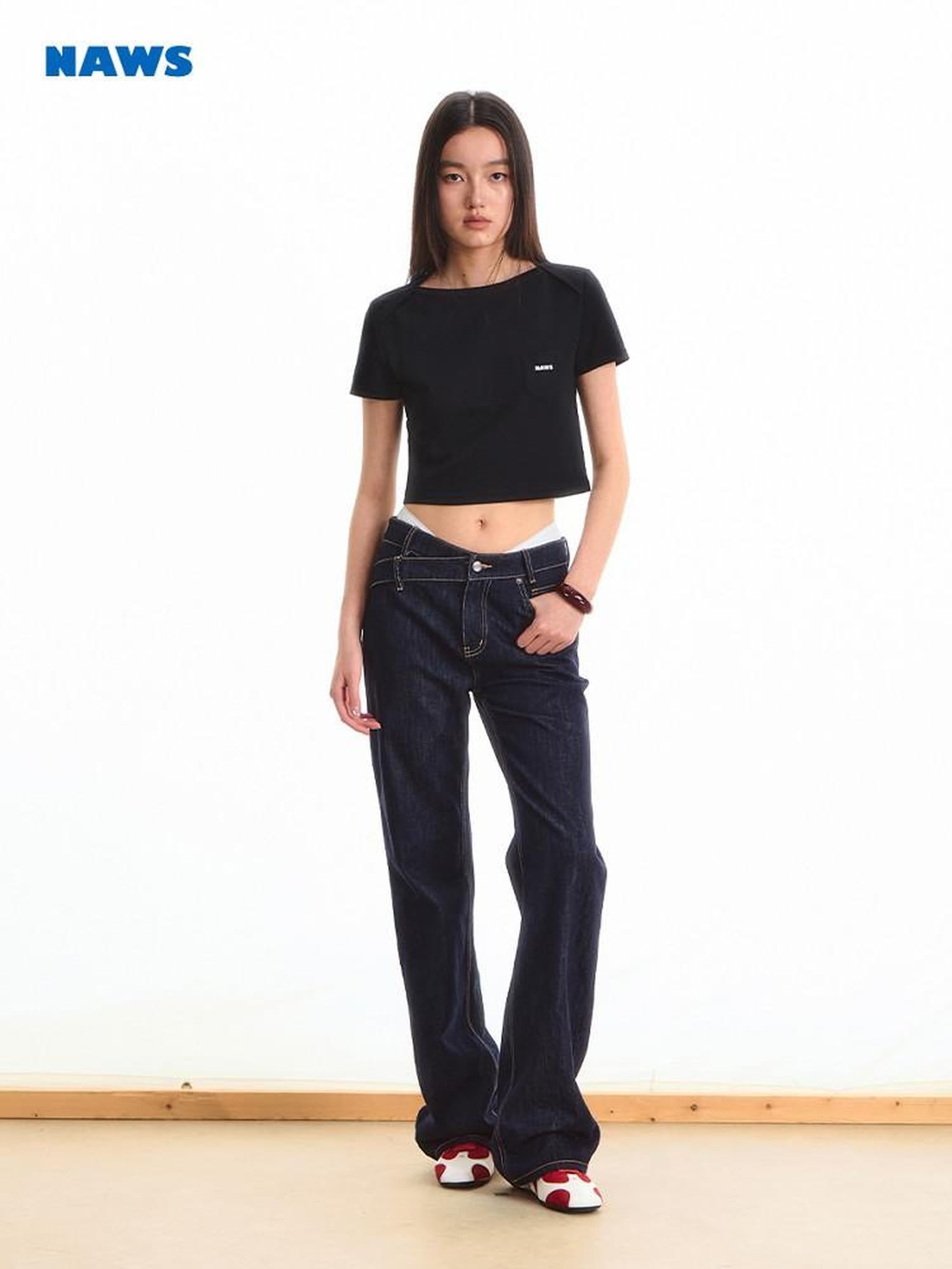 NAWSNOTAWEAR 100 Percent Cotton Loose Fit Short Sleeve Women Cropped Casual Basic Crop Tops