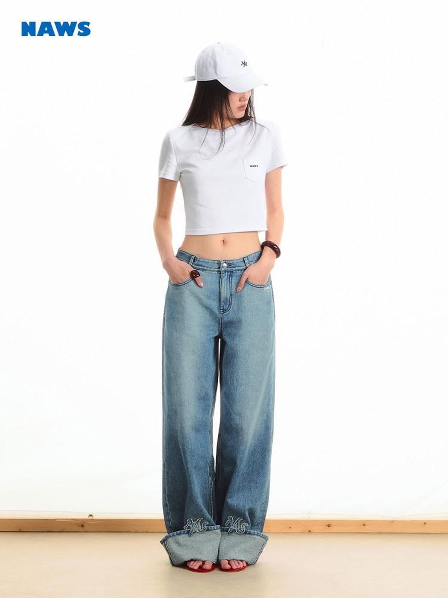 NAWSNOTAWEAR 100 Percent Cotton Loose Fit Short Sleeve Women Cropped Casual Basic Crop Tops