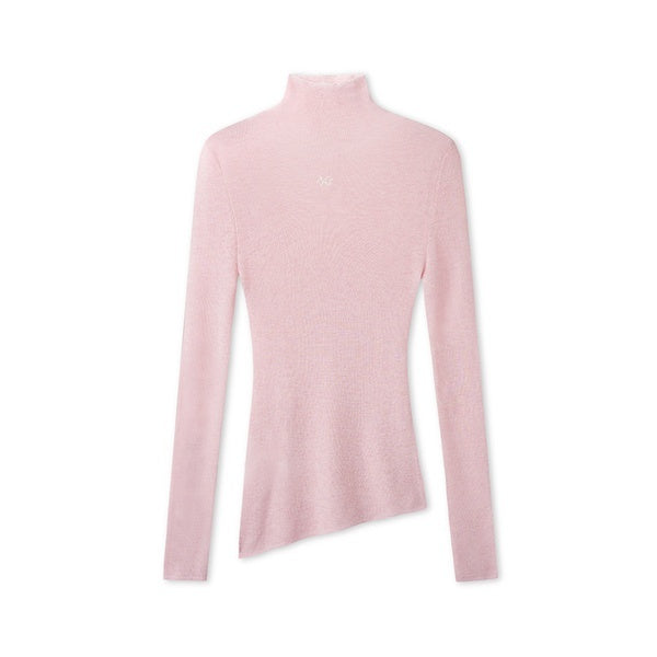NAWSNOTAWEAR_100%_Wool_Soft_Slim_Fit_V-neck_Casual_Women_Knitwear_Tops_Texture_Sweaters_MISSTT