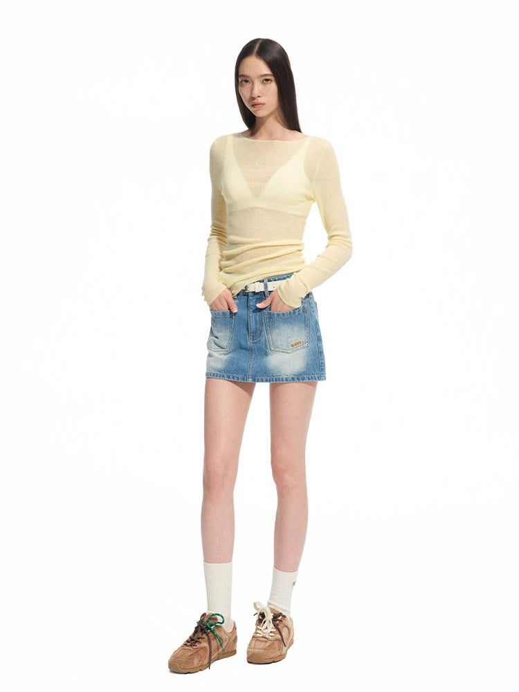 NAWSNOTAWEAR 100% Wool Soft Slim Fit V-neck Casual Women Knitwear Tops Texture Sweaters