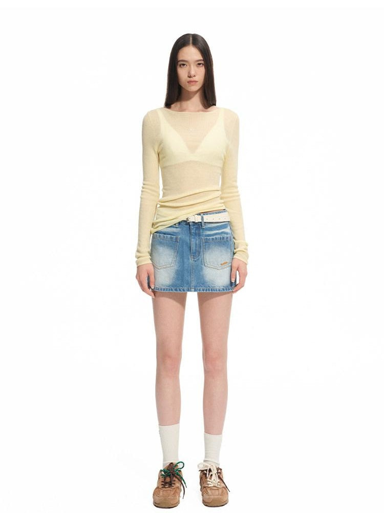 NAWSNOTAWEAR 100% Wool Soft Slim Fit V-neck Casual Women Knitwear Tops Texture Sweaters