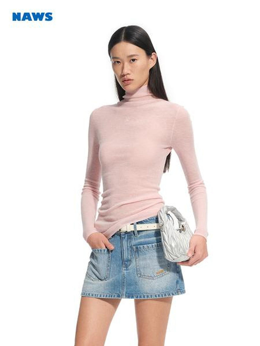 NAWSNOTAWEAR 100% Wool Soft Slim Fit V-neck Casual Women Knitwear Tops Texture Sweaters