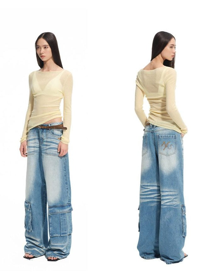 NAWSNOTAWEAR 100% Wool Soft Slim Fit V-neck Casual Women Knitwear Tops Texture Sweaters