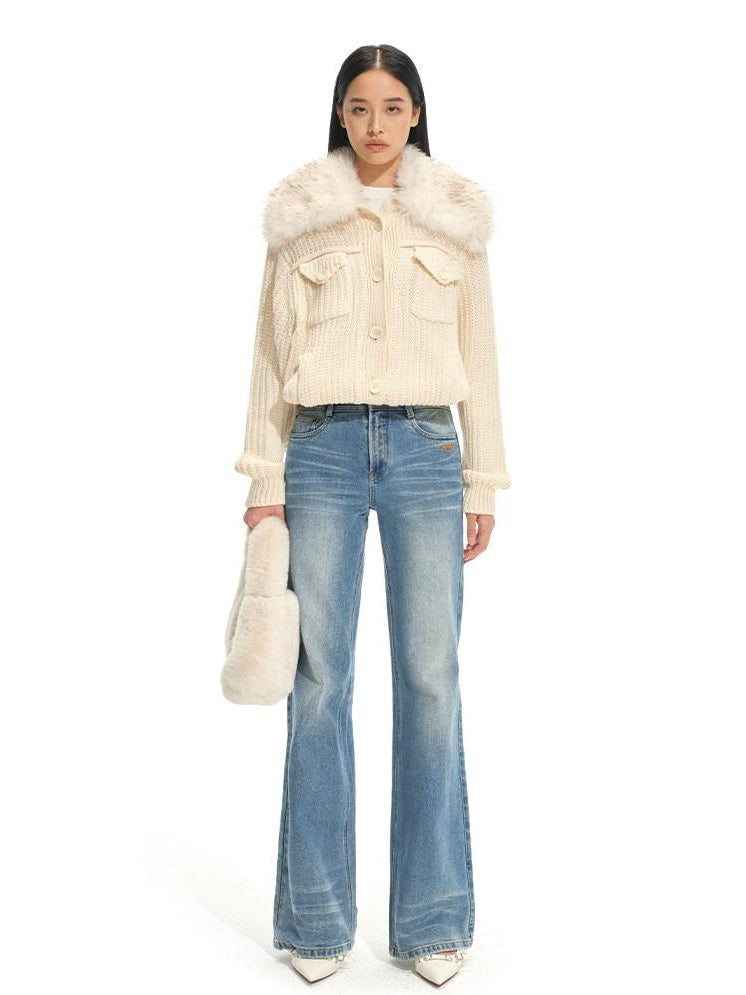 NAWSNOTAWEAR 5Cm Lift Casual Natural Waist Stretch Women Prussian Blue Straight Leg Jeans