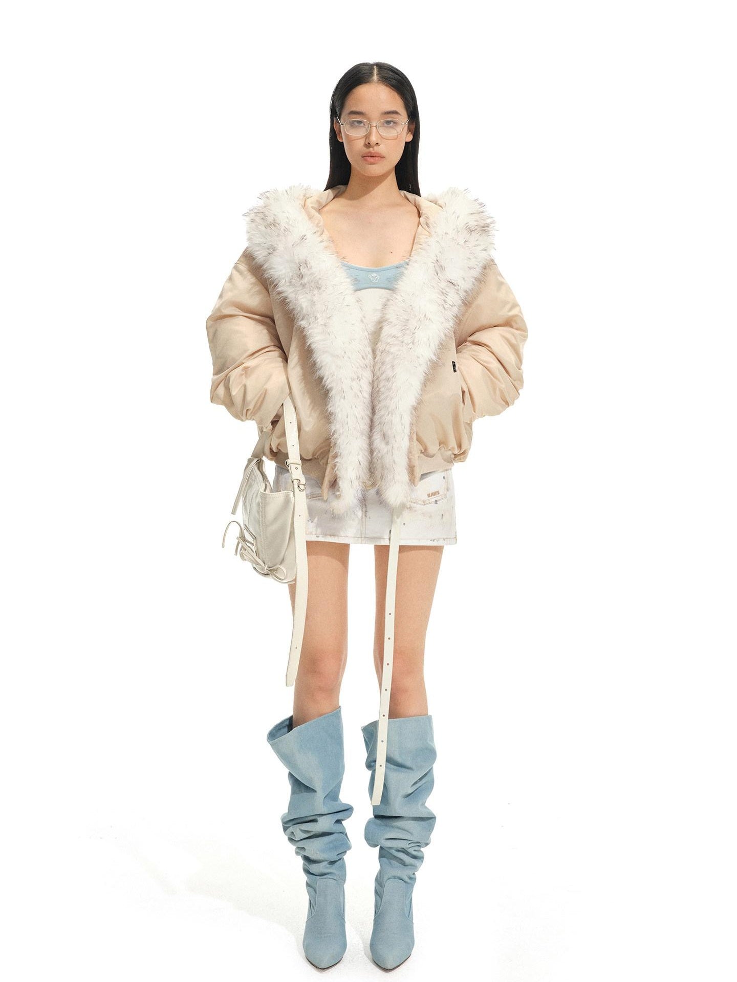 NAWSNOTAWEAR 90 Percent White Duck Down Warm Thick Hooded Retro Regular Fit Down Jackets