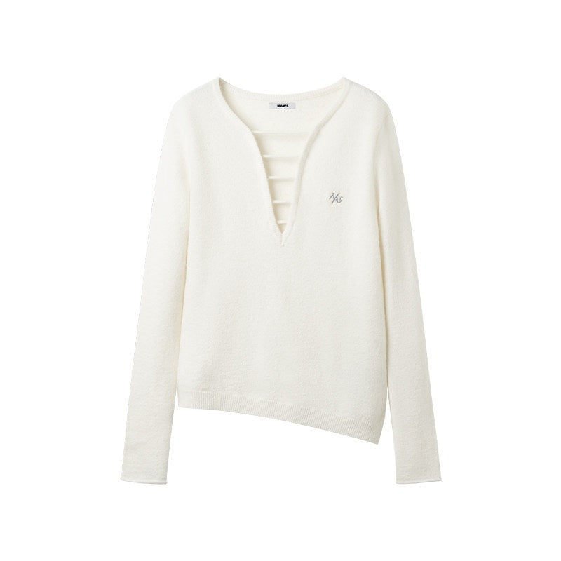 NAWSNOTAWEAR_Alpaca_Wool_Blend_Casual_Slim_Hollow_V-neck_Women_Long_Sleeve_Pullover_Sweaters_MISSTT