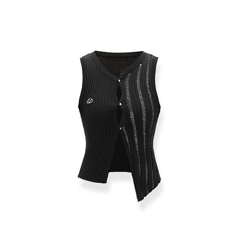 NAWSNOTAWEAR_Asymmetric_Sleek_Slim_Fit_Commuter_Viscose_Blend_Black_Tank_Tops_MISSTT