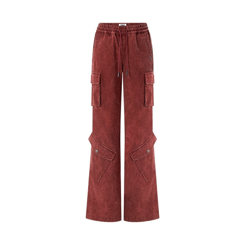 NAWSNOTAWEAR_Bordeaux_Cotton_Low_Waist_Micro_Flare_Commuter_Office_Cargo_Pants_MISSTT