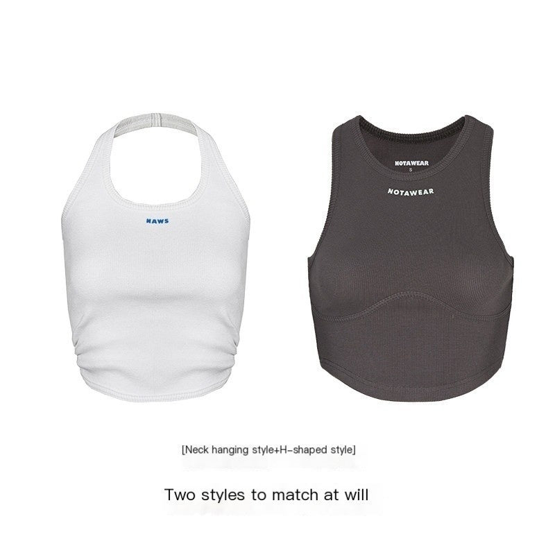 NAWSNOTAWEAR_Breathable_Cotton_Halter_Crop_Women_Letter_Print_Original_Tank_Tops_MISSTT