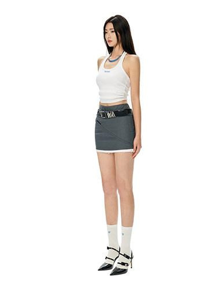 NAWSNOTAWEAR Breathable Cotton Halter Crop Women Letter Print Original Tank Tops