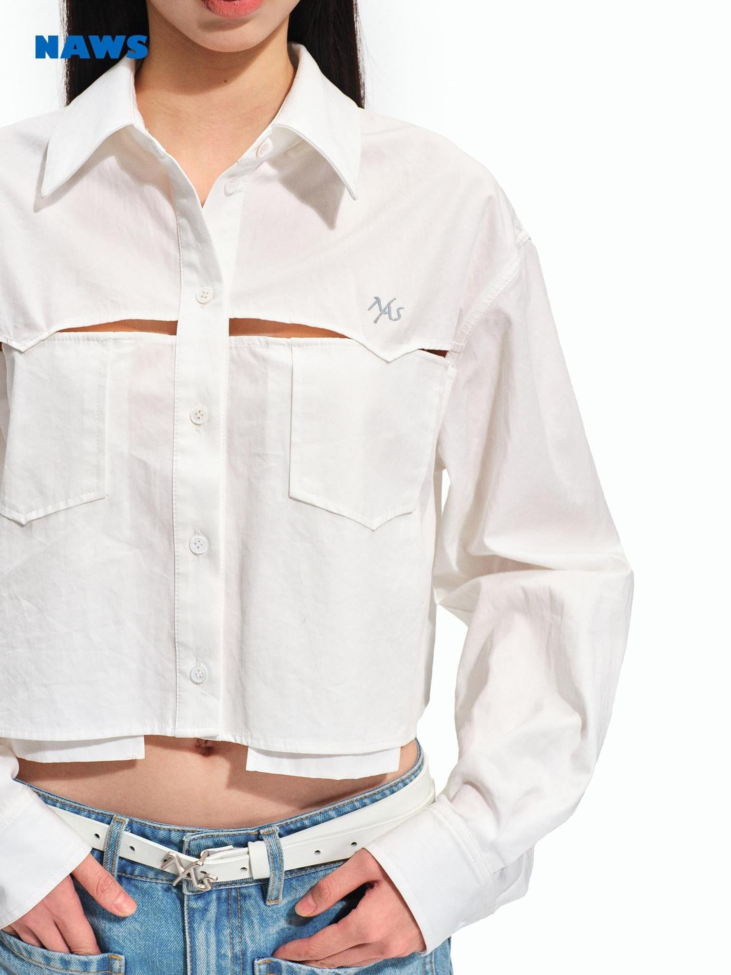 NAWSNOTAWEAR Breathable Lyocell Cotton Blend Loose Casual Short Open Front Women Shirts