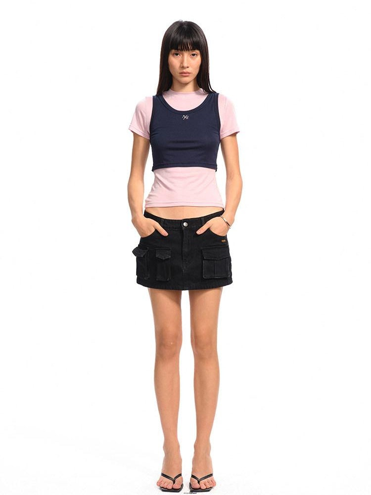 NAWSNOTAWEAR Breathable Lyocell Slim Minimalist Commuter Geometric Short Sleeve T-Shirts