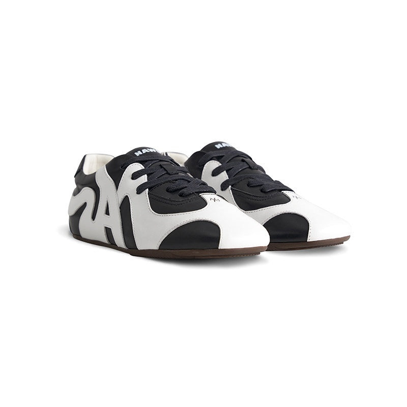 NAWSNOTAWEAR_Breathable_Mixed_Material_Casual_Derby_Women_Red_Black_Silver_Sneakers_MISSTT