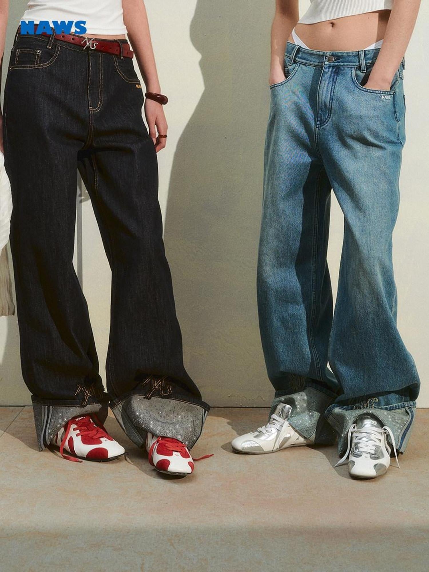 NAWSNOTAWEAR Breathable Mixed Material Casual Derby Women Red Black Silver Sneakers